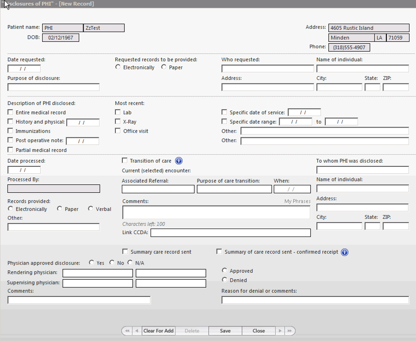 HIPAA Protected Documentation And The NextGen PHI Log